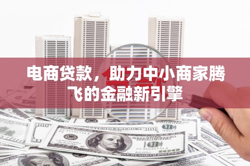 漯河电商贷款，助力中小商家腾飞的金融新引擎
