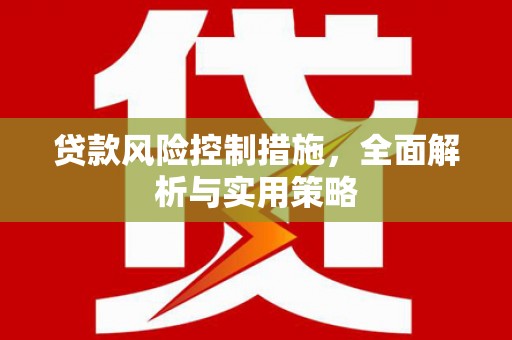 漯河贷款风险控制措施，全面解析与实用策略
