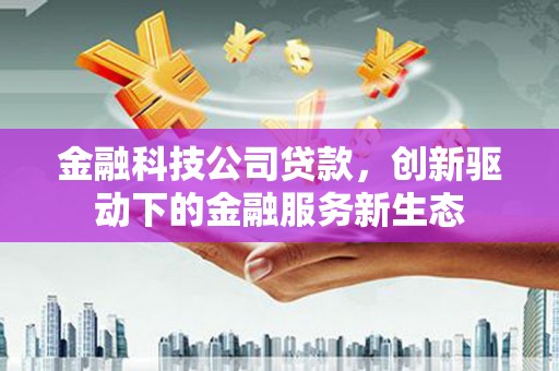 漯河金融科技公司贷款，创新驱动下的金融服务新生态