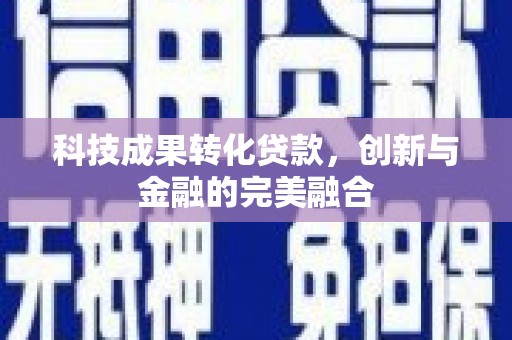 漯河科技成果转化贷款，创新与金融的完美融合