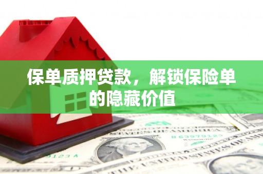 漯河保单质押贷款，解锁保险单的隐藏价值