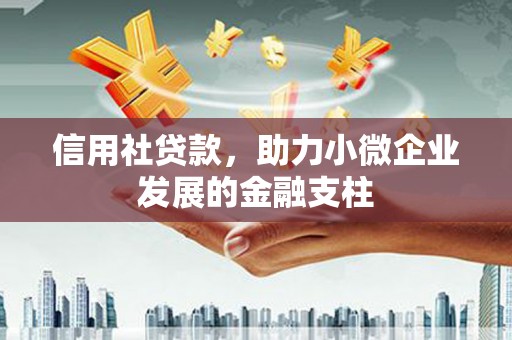 漯河信用社贷款，助力小微企业发展的金融支柱