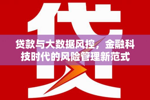 漯河贷款与大数据风控，金融科技时代的风险管理新范式