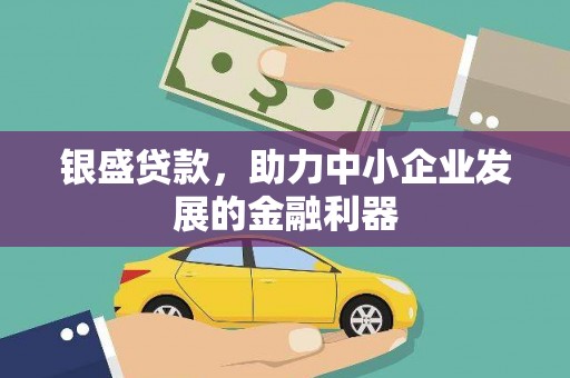 漯河银盛贷款，助力中小企业发展的金融利器