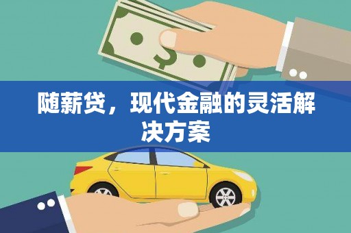 漯河随薪贷，现代金融的灵活解决方案