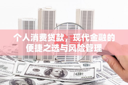 漯河个人消费贷款，现代金融的便捷之选与风险管理