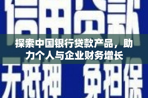 漯河探索中国银行贷款产品，助力个人与企业财务增长
