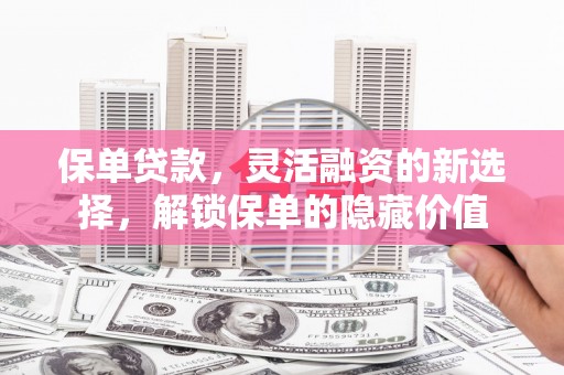 漯河保单贷款，灵活融资的新选择，解锁保单的隐藏价值