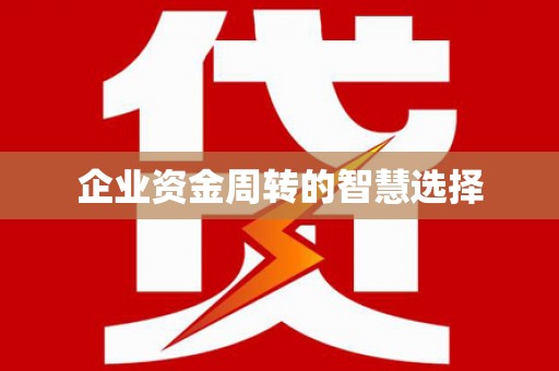 漯河企业资金周转的智慧选择