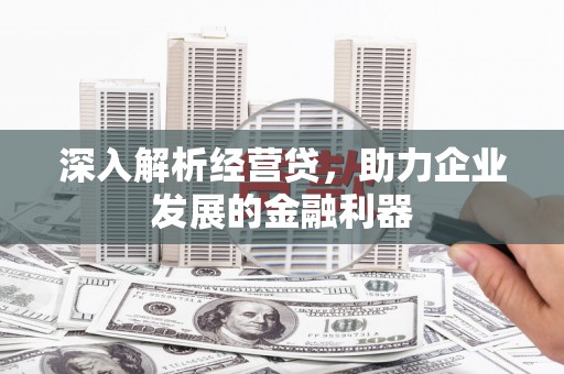 漯河深入解析经营贷，助力企业发展的金融利器