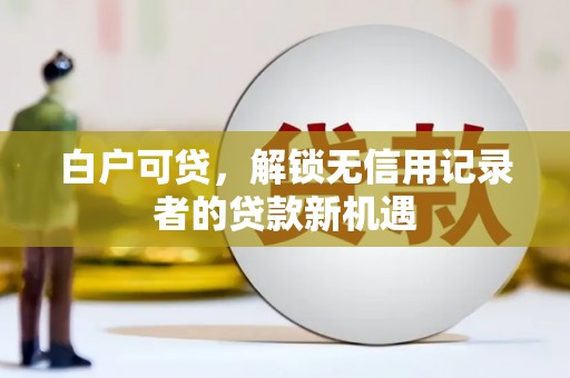 漯河白户可贷，解锁无信用记录者的贷款新机遇