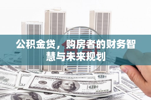 漯河公积金贷，购房者的财务智慧与未来规划