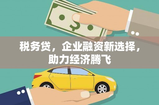 漯河税务贷，企业融资新选择，助力经济腾飞