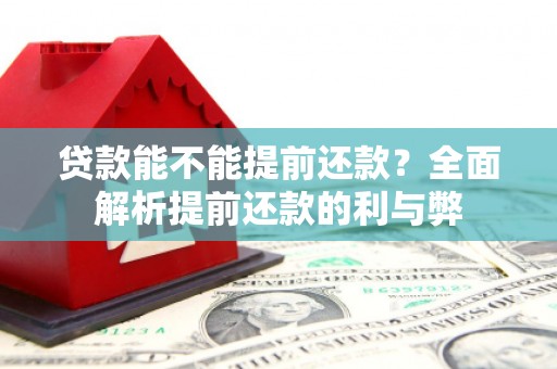 漯河贷款能不能提前还款？全面解析提前还款的利与弊
