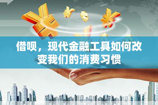 漯河借呗，现代金融工具如何改变我们的消费习惯