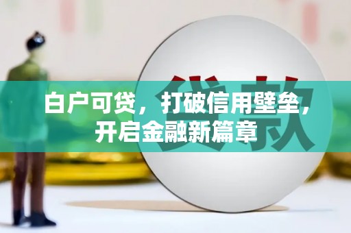 漯河白户可贷，打破信用壁垒，开启金融新篇章