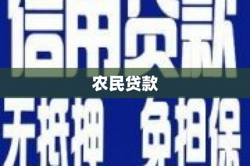 漯河农民贷款