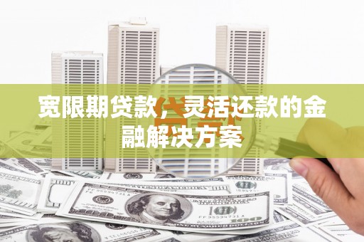 漯河宽限期贷款，灵活还款的金融解决方案