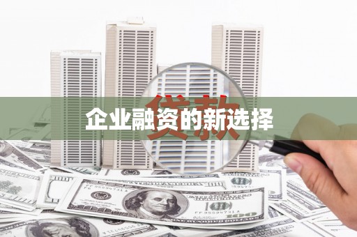 漯河企业融资的新选择