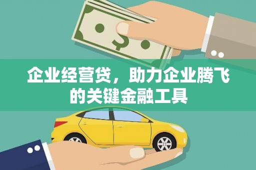漯河企业经营贷，助力企业腾飞的关键金融工具