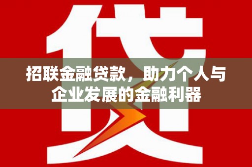 漯河招联金融贷款，助力个人与企业发展的金融利器