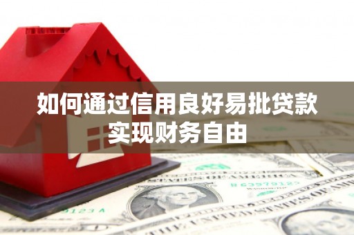 漯河如何通过信用良好易批贷款实现财务自由