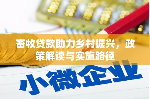 漯河畜牧贷款助力乡村振兴，政策解读与实施路径