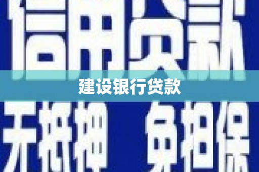 漯河建设银行贷款