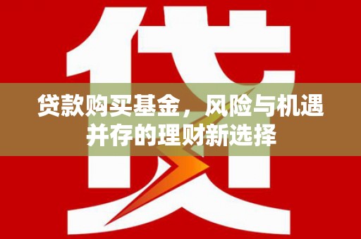 漯河贷款购买基金，风险与机遇并存的理财新选择