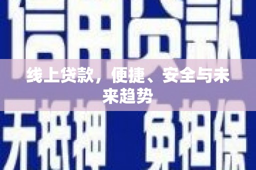 漯河线上贷款，便捷、安全与未来趋势