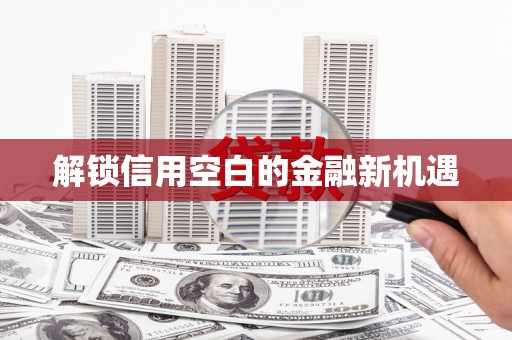 漯河解锁信用空白的金融新机遇