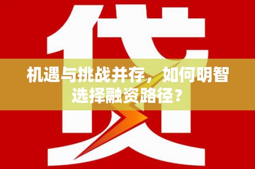 漯河机遇与挑战并存，如何明智选择融资路径？