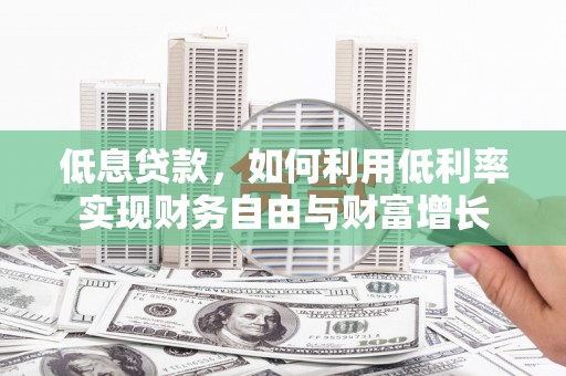 漯河低息贷款，如何利用低利率实现财务自由与财富增长