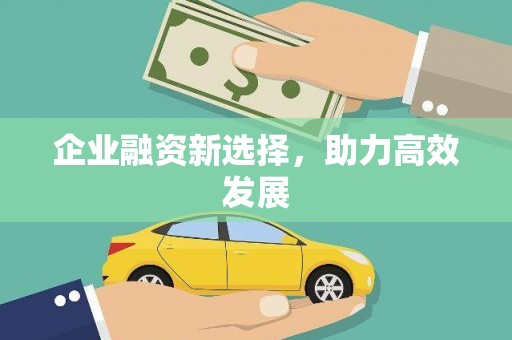 漯河企业融资新选择，助力高效发展