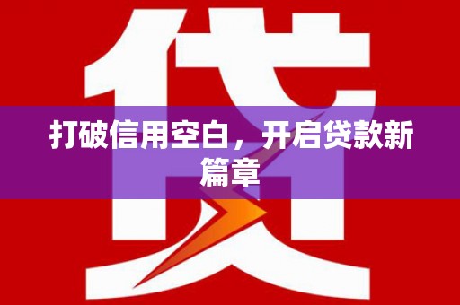 漯河打破信用空白，开启贷款新篇章