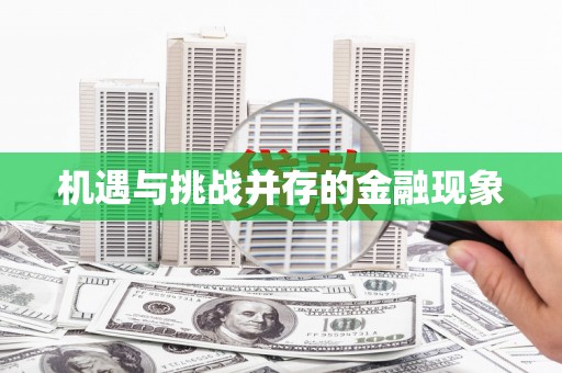 漯河机遇与挑战并存的金融现象